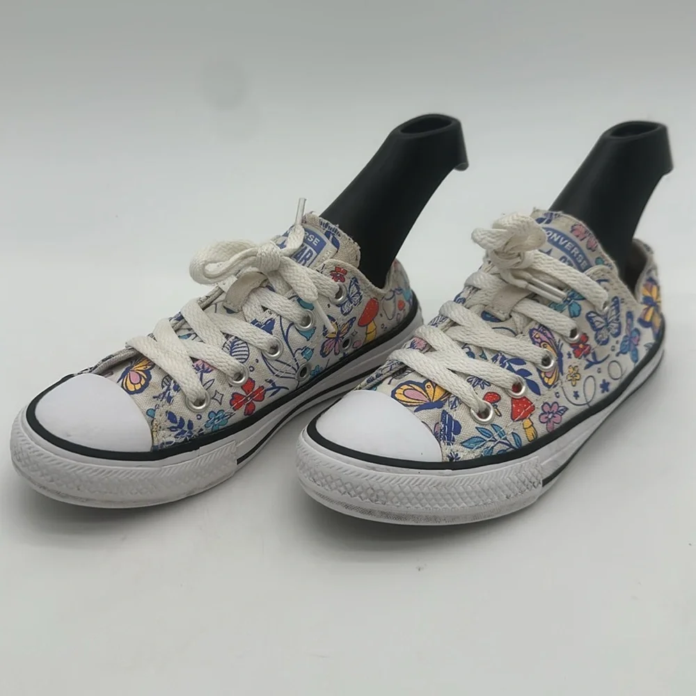 Converse All Star Butterflies Gnome's Sneakers Shoes Junior Girl's Size 12 US